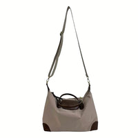 Bolsa Bowling Nylon Bege - Acessorio de Moda - Estilo Couro