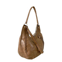 Bolsa Hobo Soft com Bolso Bege - Acessorio de Moda - Estilo