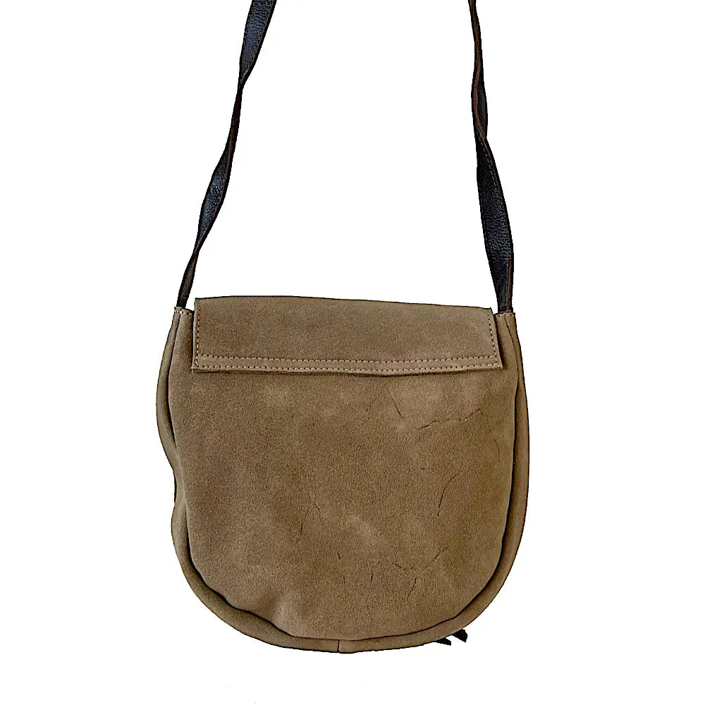 Bolsa Its! Crossbody Couro Laser Taupe - Acessorio de Moda