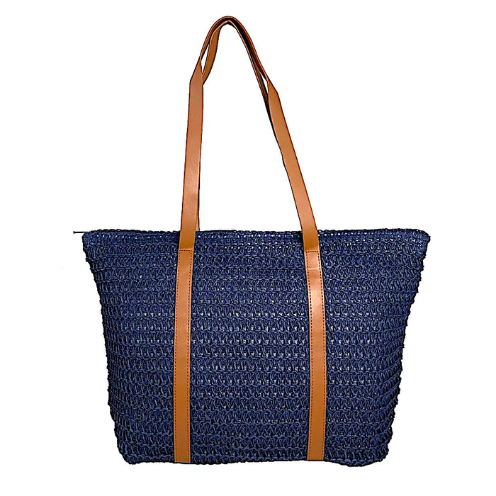 Bolsa Its! Palha Azul Marinho - Acessorio de Moda - Estilo