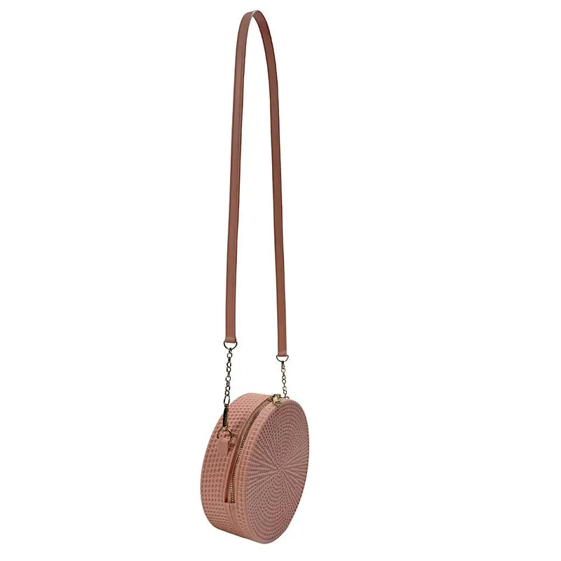 Bolsa Redonda Casual Rosê - Acessorio de Moda - Estilo