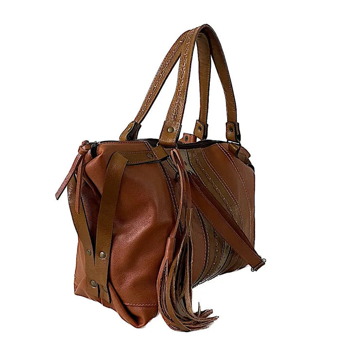 Bolsa Tote Couro Caramelo - Acessorio de Moda - Estilo