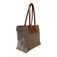 Bolsa Tote Nylon Caqui - Acessorio de Moda - Estilo Couro