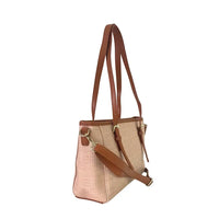 Bolsa Tote Ráfia Sintética Caramelo - Acessorio de Moda