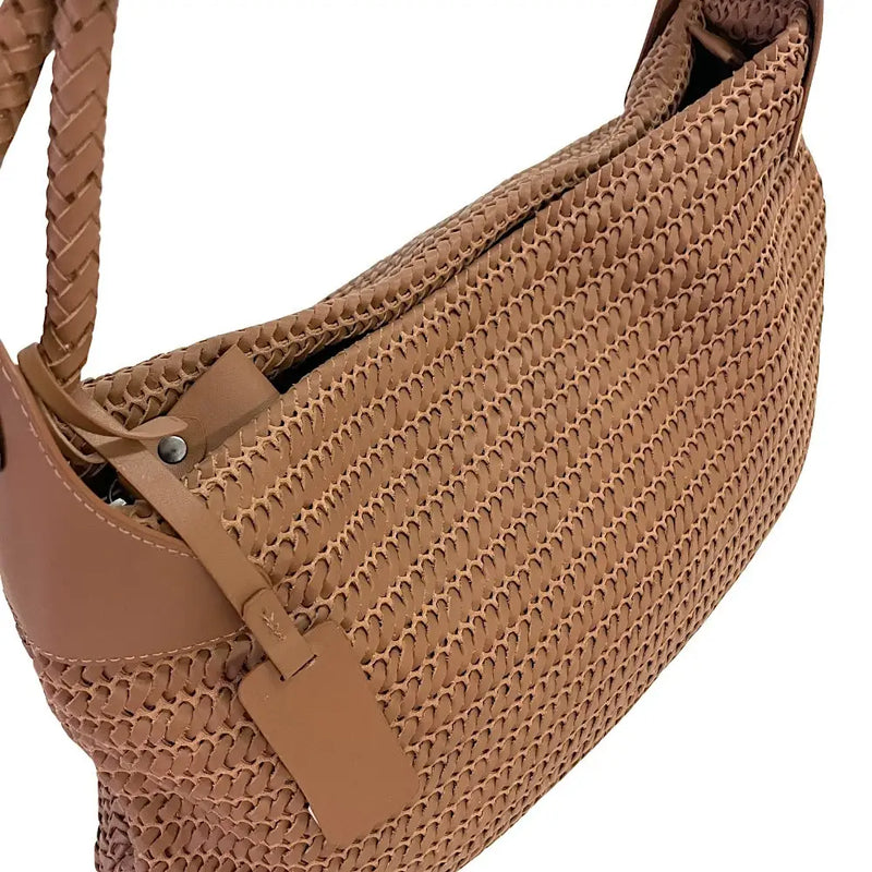 Bolsa Tote Tela Couro Caramelo - Acessorio de Moda - Estilo