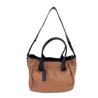 Bolsa Tote Tressê Couro Caramelo - Acessorio de Moda