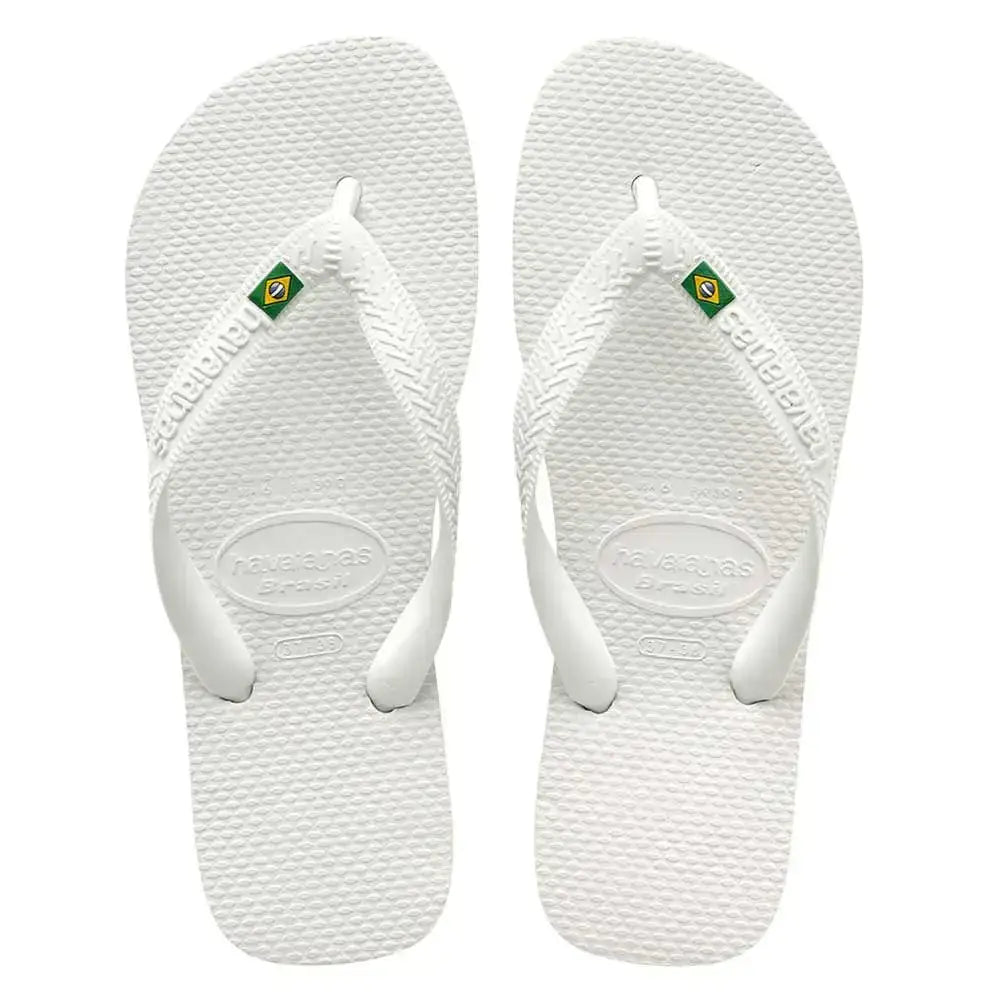 Havaianas Brasil Branca - Acessorio de Moda - Estilo Couro