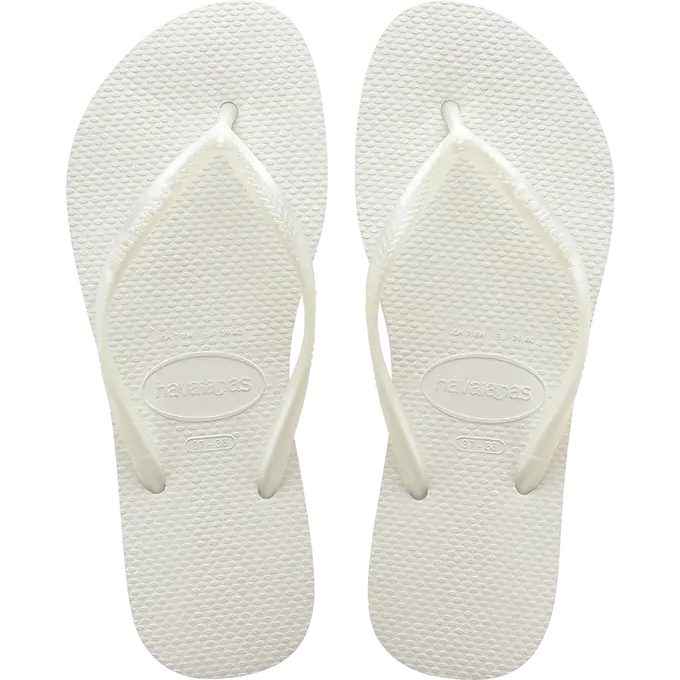 Havaianas Slim Branca - Acessorio de Moda - Estilo Couro