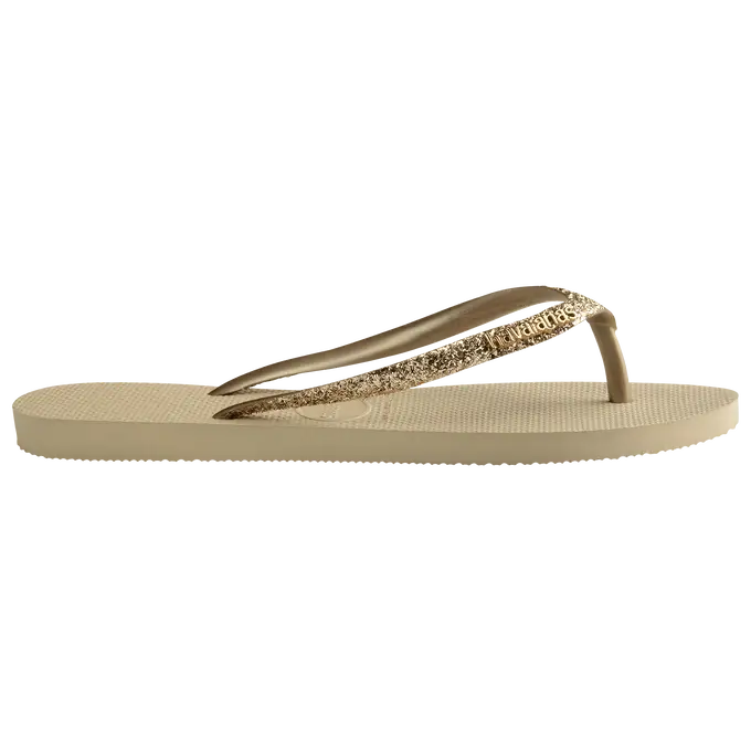 Havaianas Slim Glitter Areia - Acessorio De Moda - Estilo