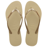 Havaianas Slim Glitter Areia - Acessorio De Moda - Estilo