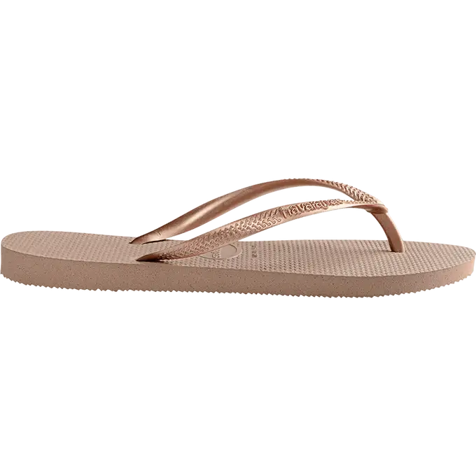 Havaianas Slim Rose Gold - Acessorio de Moda - Estilo Couro